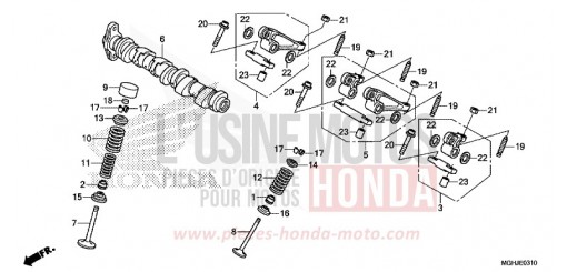 CAMSHAFT/VALVE (REAR) VFR1200XJ de 2018